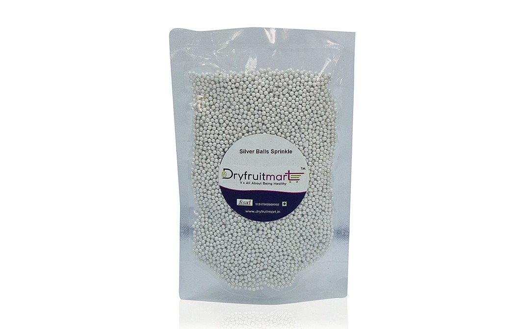 Dryfruit Mart Silver Balls Sprinkle    Pack  100 grams